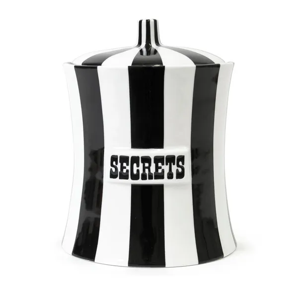 Jonathan Adler Secrets Canister Black/White Carats Mcallen, TX