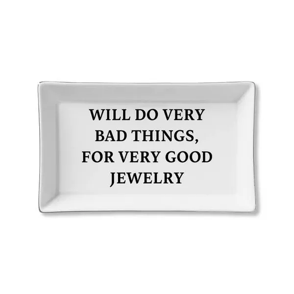 Ceramic Tray-Bad Things for Good Jewelry Carats Mcallen, TX