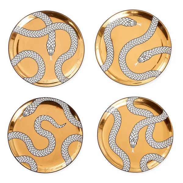 Jonathan Adler Eden Coasters- Gold/Black/White Carats Mcallen, TX