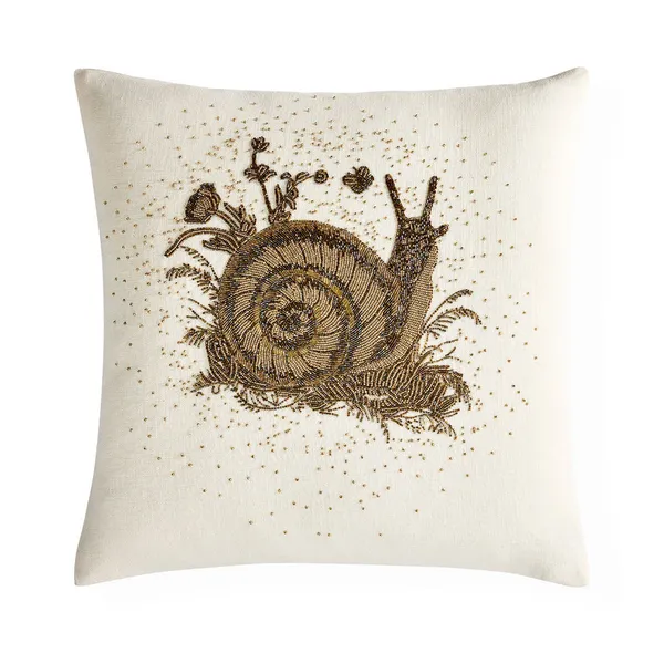 Jonathan Adler US Kit Botanist Snail Beaded Pillow 20x20 Carats Mcallen, TX