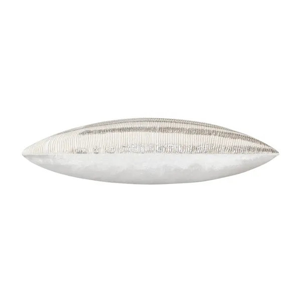 Adele Ivory Silver Velvet Pillow Image 2 Carats Mcallen, TX