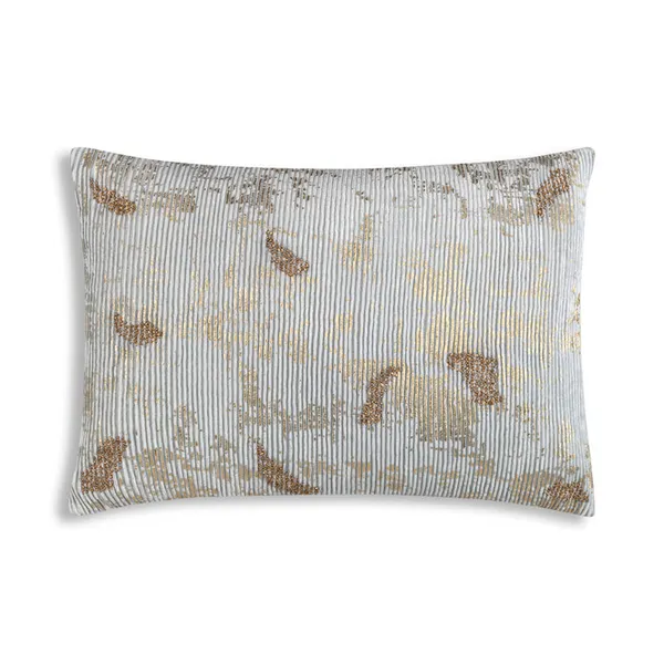 Adele Aqua Gold Velvet Pillow Carats Mcallen, TX