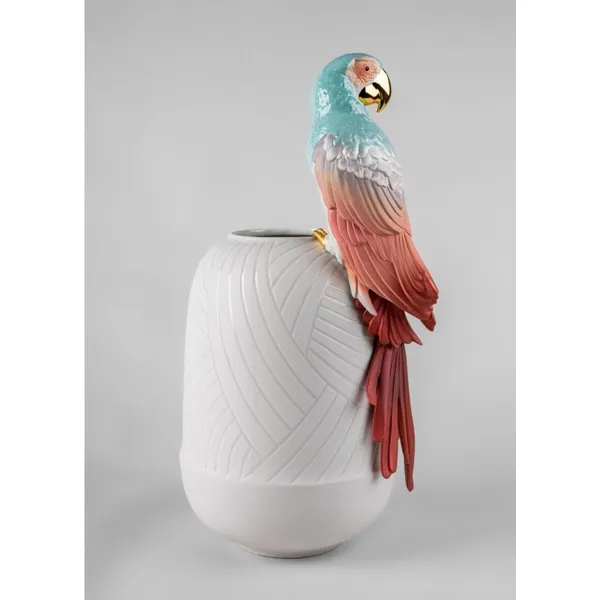 Macaw Bird Vase (red) Image 2 Carats Mcallen, TX