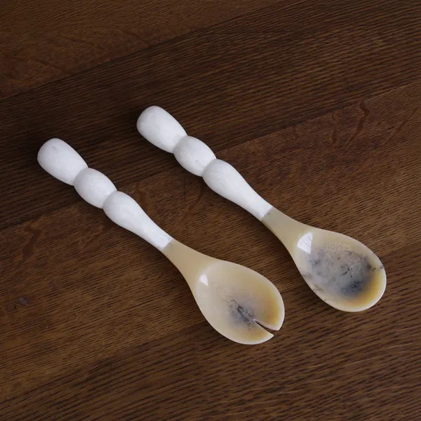 Resin Rio Bubble Salad Servers (White) Carats Mcallen, TX