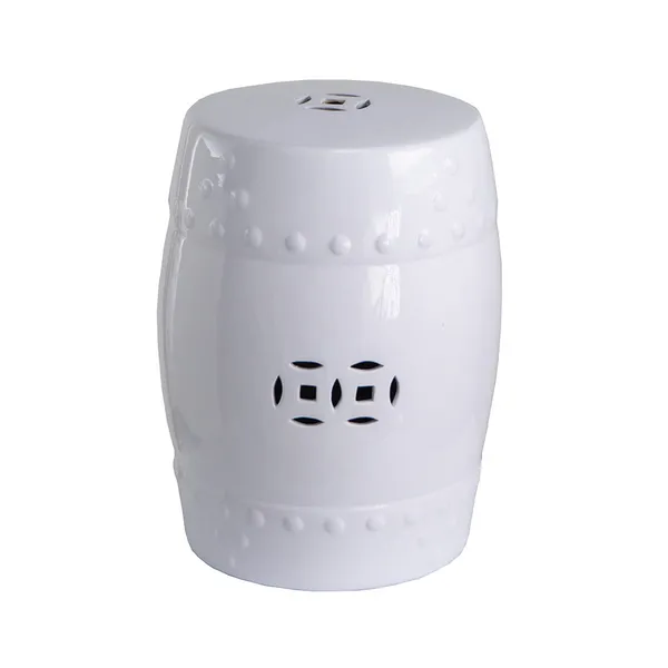 Zella Garden Stool, White Carats Mcallen, TX