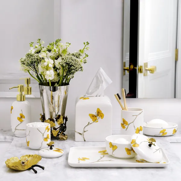 Butterfly Gingko Porcelain Vanity Tray Image 2 Carats Mcallen, TX