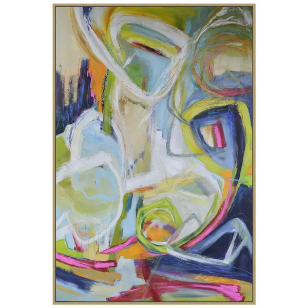 Constant Knot Framed Canvas Small Hand Painted Abstract Carats Mcallen, TX
