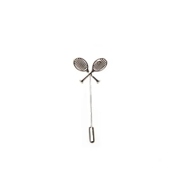 Tennis Racquets silver Lapel Pin Carats Mcallen, TX