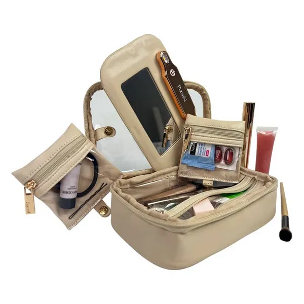 Littmini • Lighted Mirror Case • Latte Image 2 Carats Mcallen, TX