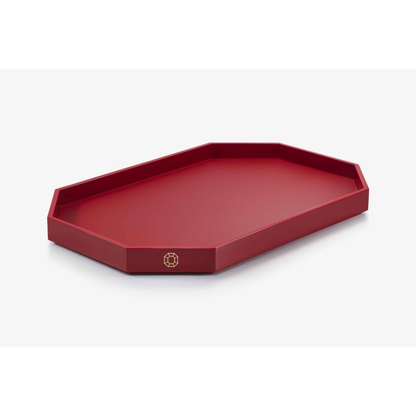 Baccarat Octogone Tray Lacquer Gm Red Carats Mcallen, TX