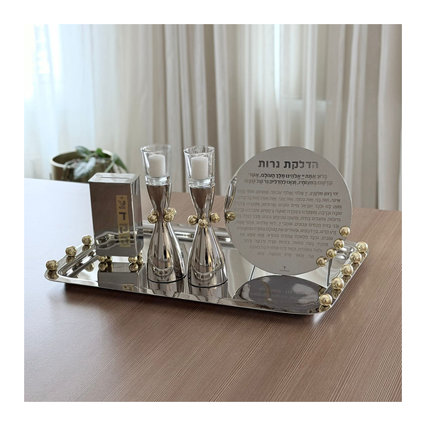 SS Candele Holder with Golden Ball Image 2 Carats Mcallen, TX