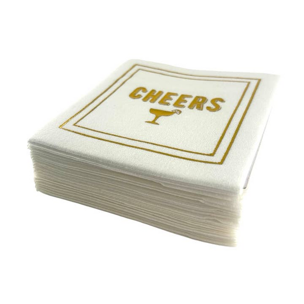 Linen-Feel Cocktail Napkins, Cheers Image 2 Carats Mcallen, TX