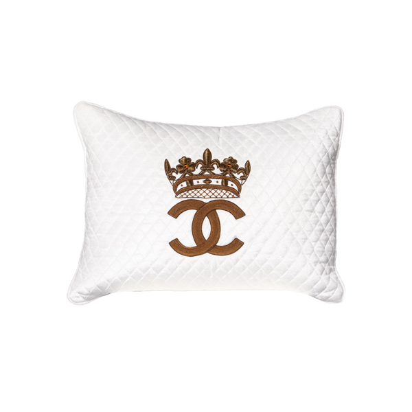 Medici Gold Embroidery on White Velvet Carats Mcallen, TX