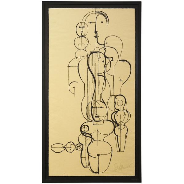 Abstract Figures Framed Print Carats Mcallen, TX