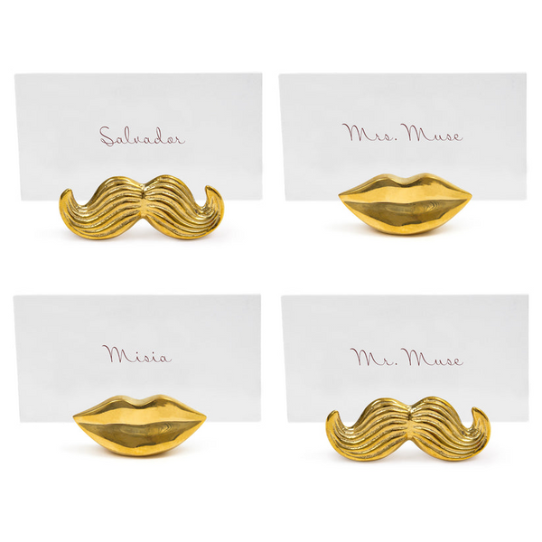 Jonathan Adler Brass Mr. & Mrs. Muse Place Card Holder Carats Mcallen, TX