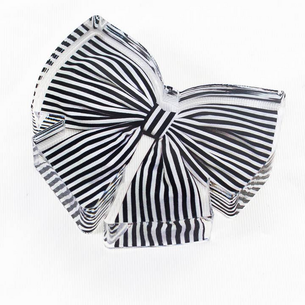 Acrylic Napkin Weight, Black Bow Carats Mcallen, TX