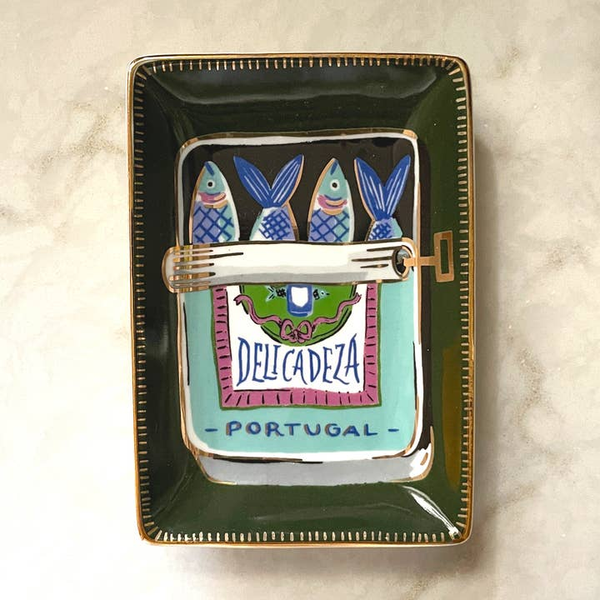 Porcelain Trinket Dish Sardines Carats Mcallen, TX