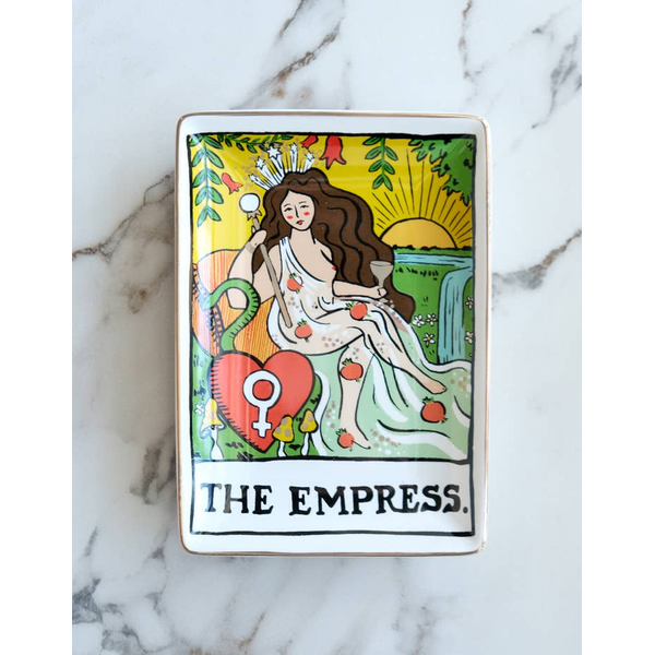 Porcelain Trinket Tray Empress Tarot Carats Mcallen, TX