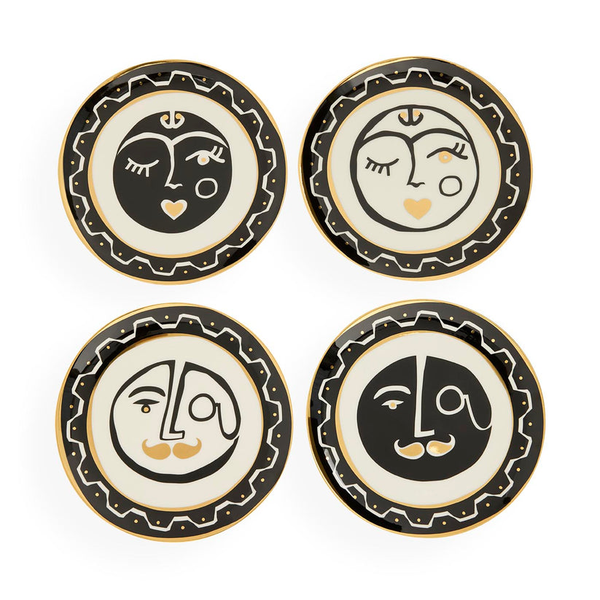 Jonathan Adler Marseilles Small Plates- Set of 4 Carats Mcallen, TX