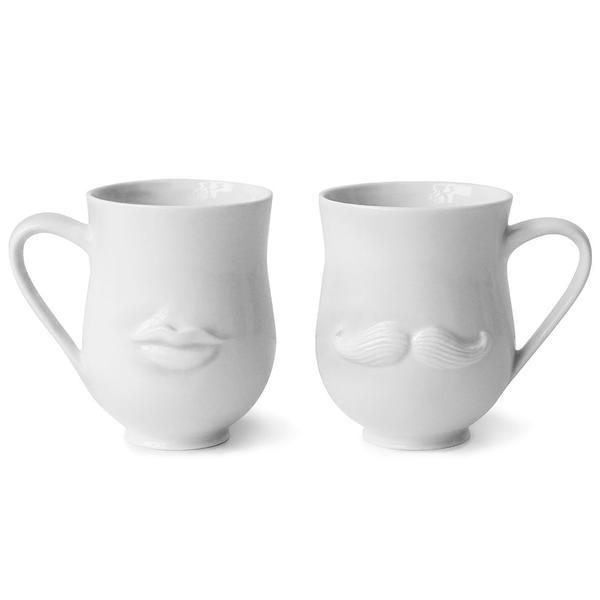 Jonathan Adler Mr. and Mrs. Muse Mug- White Carats Mcallen, TX