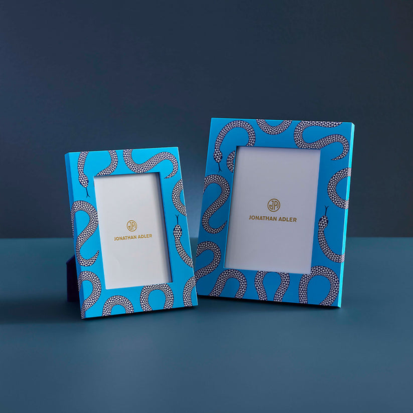 Jonathan Adler Eden Lacquer Frame- Blue 5x7 Image 2 Carats Mcallen, TX