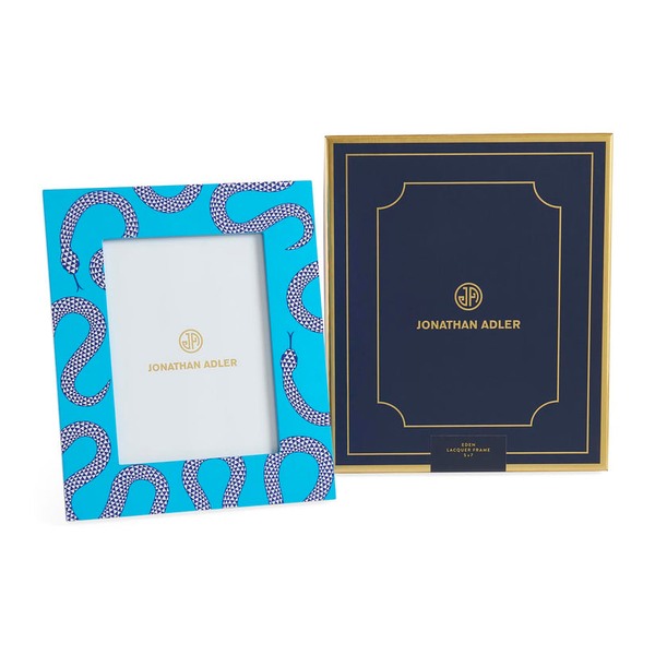 Jonathan Adler Eden Lacquer Frame- Blue 5x7 Image 3 Carats Mcallen, TX