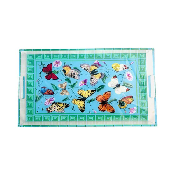 Acrylic Tray, Greek Key Butterfly Carats Mcallen, TX