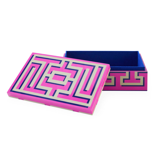 Jonathan Adler Labyrinth Lacquer Box Medium Image 2 Carats Mcallen, TX