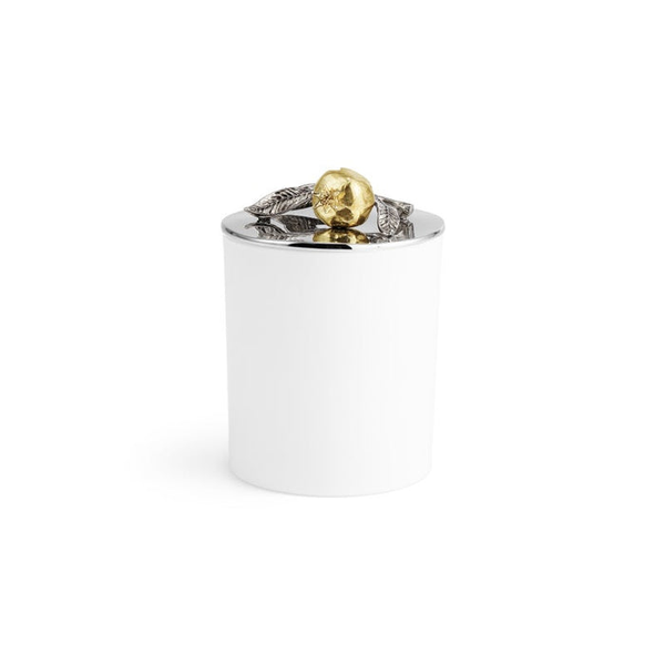 Michael Aram Pomegranate Silver & Gold Single Wick Scented Candle Carats Mcallen, TX