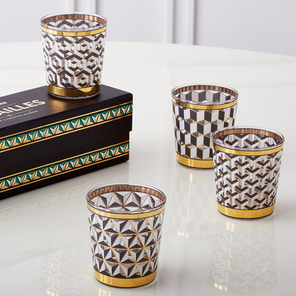 Jonathan Adler Boxed Versailles Glassware Set of 4 Image 2 Carats Mcallen, TX