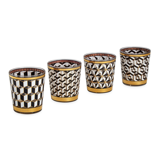 Jonathan Adler Boxed Versailles Glassware Set of 4 Carats Mcallen, TX