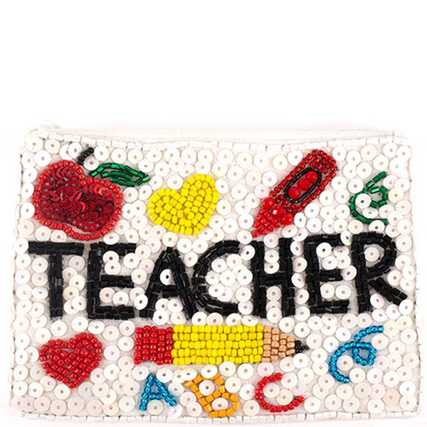 Teacher Seed Bead Sequin Coin Bag Carats Mcallen, TX