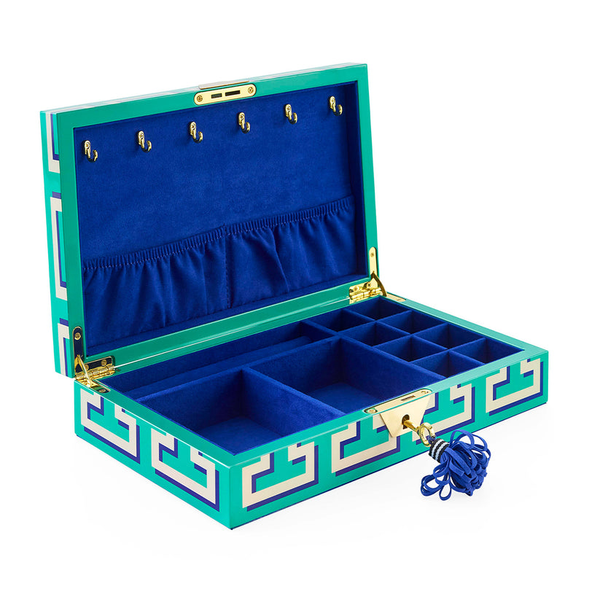 Jonathan Adler Labyrinth Lacquer Jewelry Box- Green Image 2 Carats Mcallen, TX