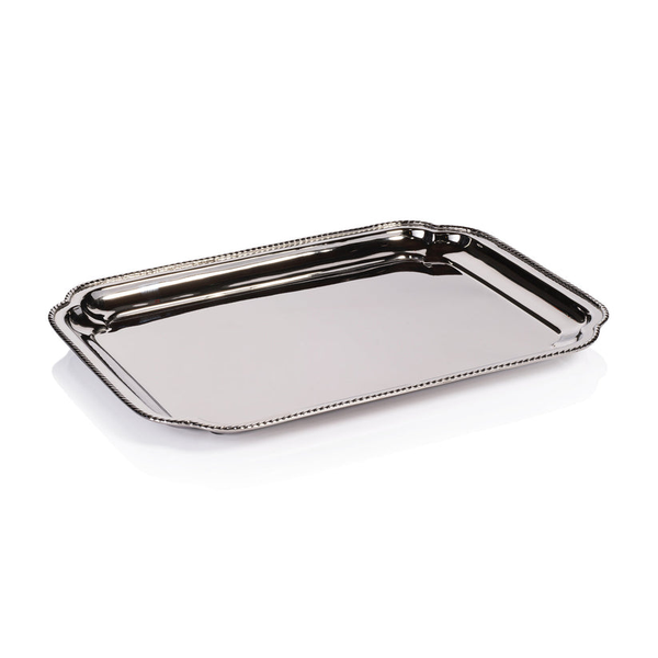 Andrea Brass Tray, Polished Nickel Carats Mcallen, TX