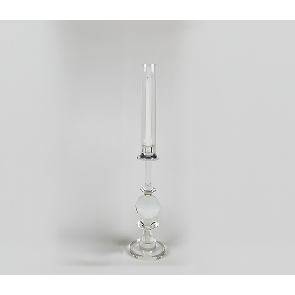 Crystal Glass Candle Holder “Ball” w/Shade Medium Carats Mcallen, TX