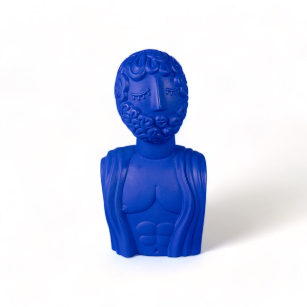Terracotta Bust Man Blue Carats Mcallen, TX