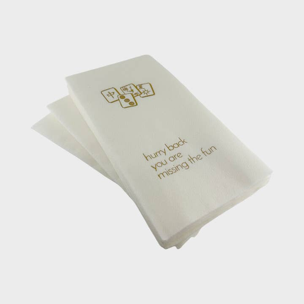 Guest Towel Napkins, Hurry Back Mahjong Image 2 Carats Mcallen, TX