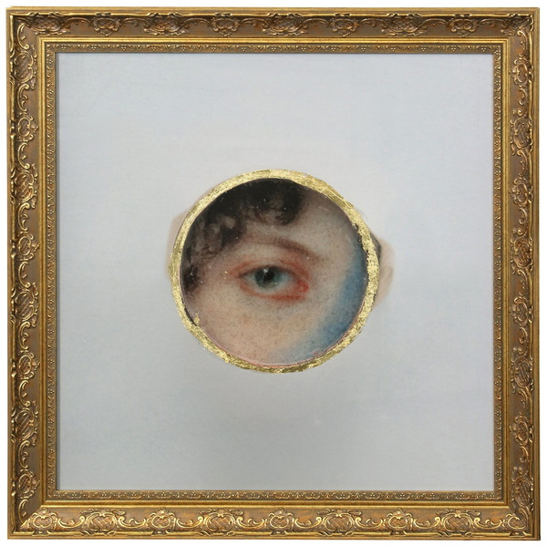Golden Eye Framed Art | Hand Embellished Giclee Behind Glass Carats Mcallen, TX