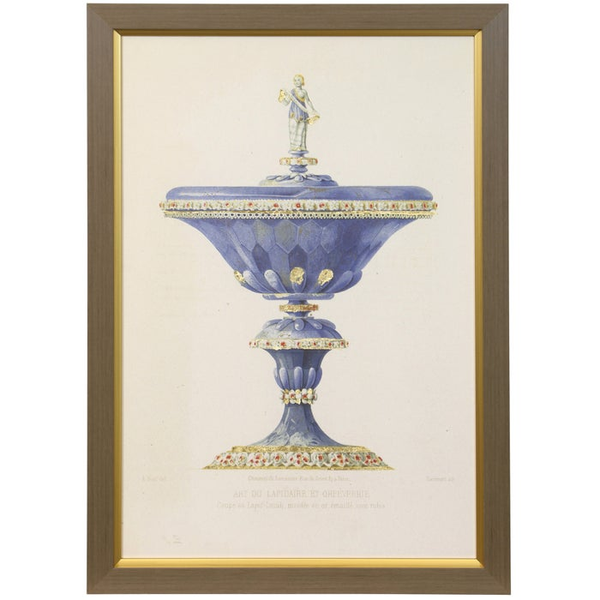Blue Lapis | Made In Usa Textured Framed Print Carats Mcallen, TX