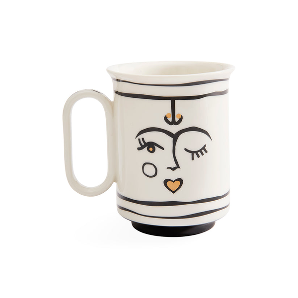 Jonathan Adler Marseilles Mug Black/Gold Carats Mcallen, TX
