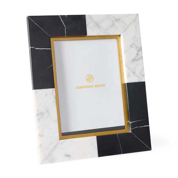 Jonathan Adler Canaan Frame- Black/White Marble Carats Mcallen, TX