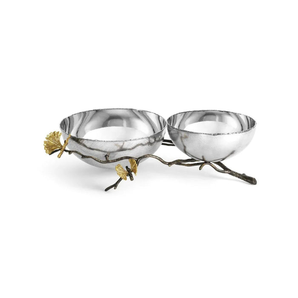 Michael Aram Butterfly Ginkgo Double Bowl Carats Mcallen, TX