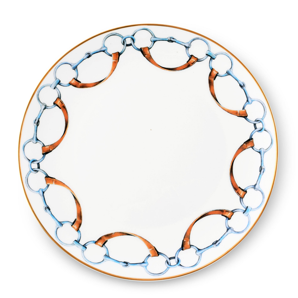Wellington Bit Pattern Bone China Round Dinner Plate Carats Mcallen, TX