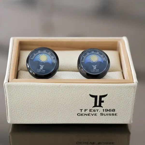 Cufflink Moonphase Sandblasted PVD Carats Mcallen, TX
