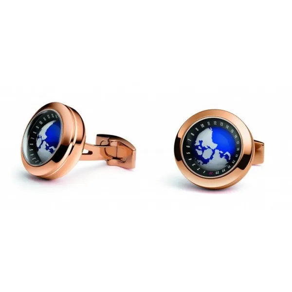 Cufflink Globe Plated Rose Gold Carats Mcallen, TX