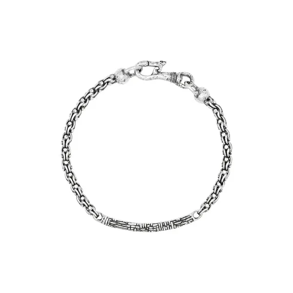 John Varvatos Silver and Brass Ball Bracelet Carats Mcallen, TX