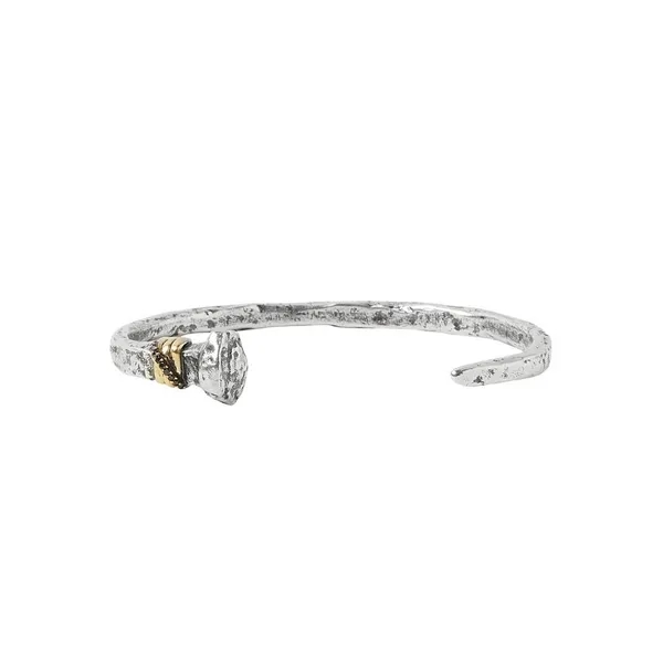 Men's Accessory Silver Brass Cuff Carats Mcallen, TX