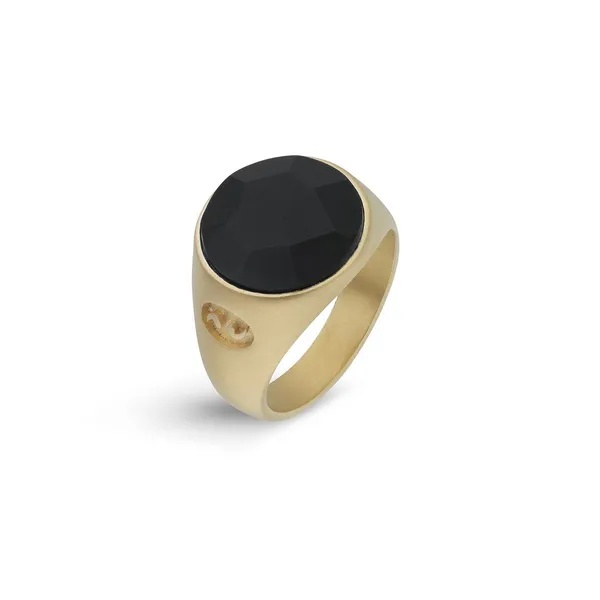 Men's Accessory Silver Black Onyx Pinky Ring Carats Mcallen, TX