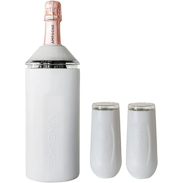 White Champagne Gift Set Carats Mcallen, TX