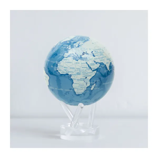 MOVA Globe 6 Sky Blue & White with Acrylic Base Carats Mcallen, TX